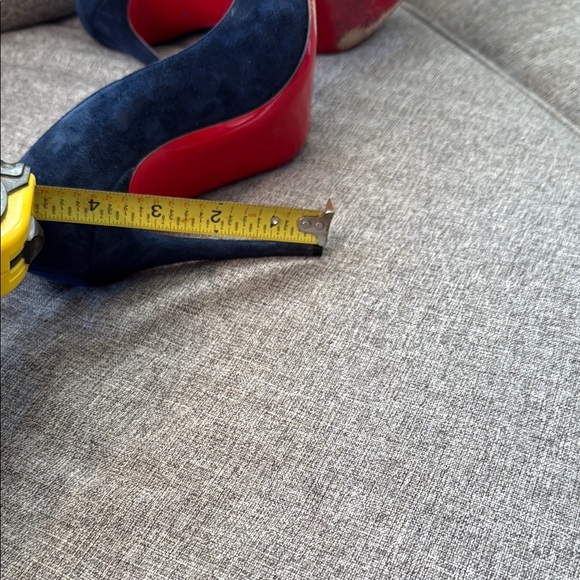 Elegant Blue Suede Women's Heels - Picture 13 of 13